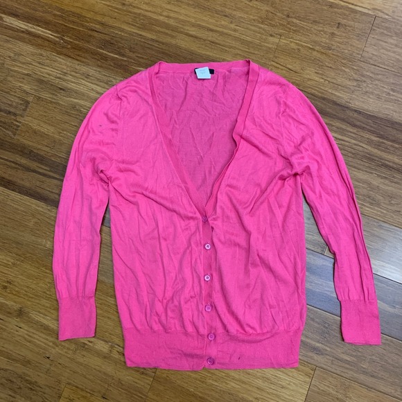 J. Crew Sweaters - J. Crew Women's Cardigan Sweater Size XS Pink Cotton Knit Lightweight Casual